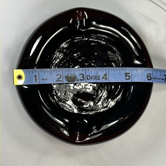 Vintage Handmade Art Glass Ashtray - Picture 4 of 6